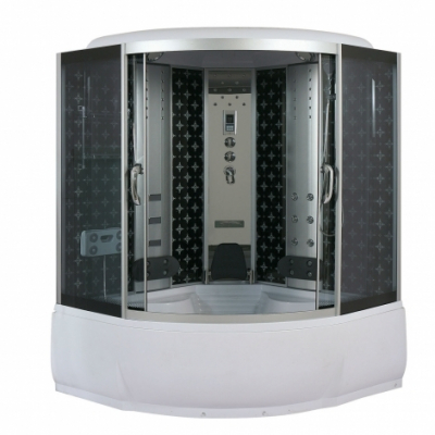 Душевая кабина River Temza 150/150/55 ТН тонированное стекло с гидромассажем