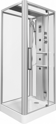 Душевая кабина Am.Pm Awe W15C-804-090MTE 90х90 с гидромассажем и парогенератором